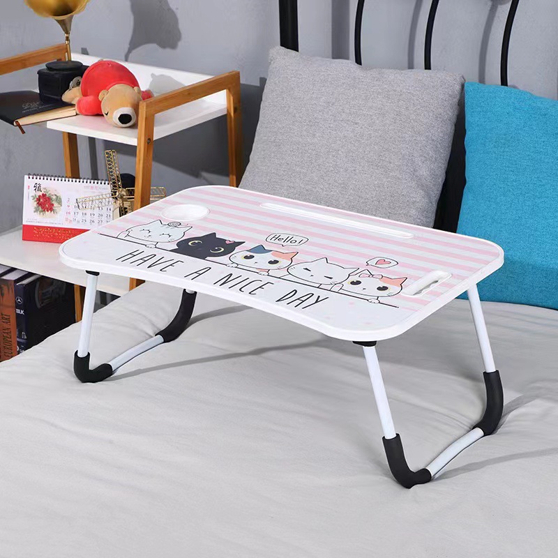 Integrated Injection Molding Small Table Foldableing Table Bed Desk Computer Table Dining Table Lazy Foldableing Gift Portable
