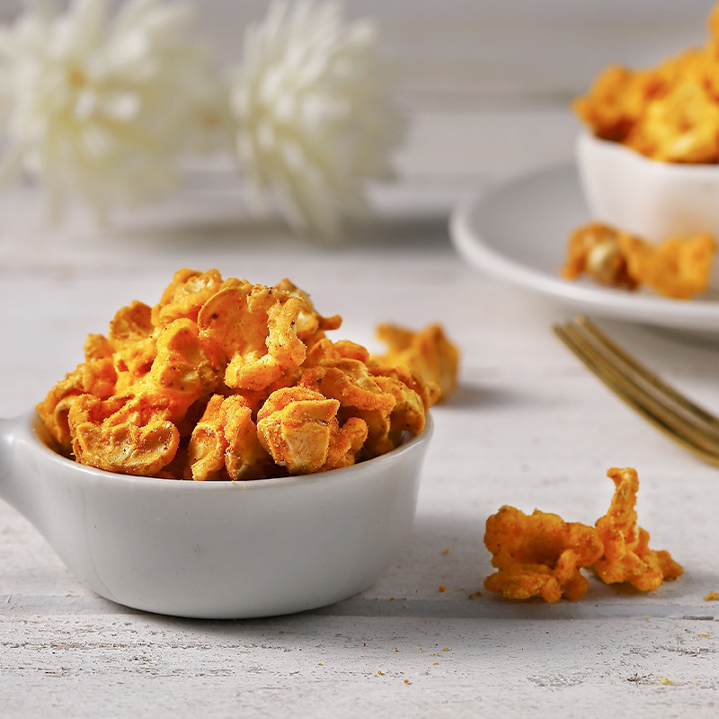 [Three Squirrels Gold Corn Flower Cream Flavor/70g] Leisure Snack Puffed Popcorn Cream Flavor