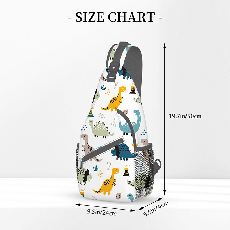 DIY Chest Bag Large Size Personalized Printed Shoulder Bag for Primary and Secondary School Students Manufacturer Supply