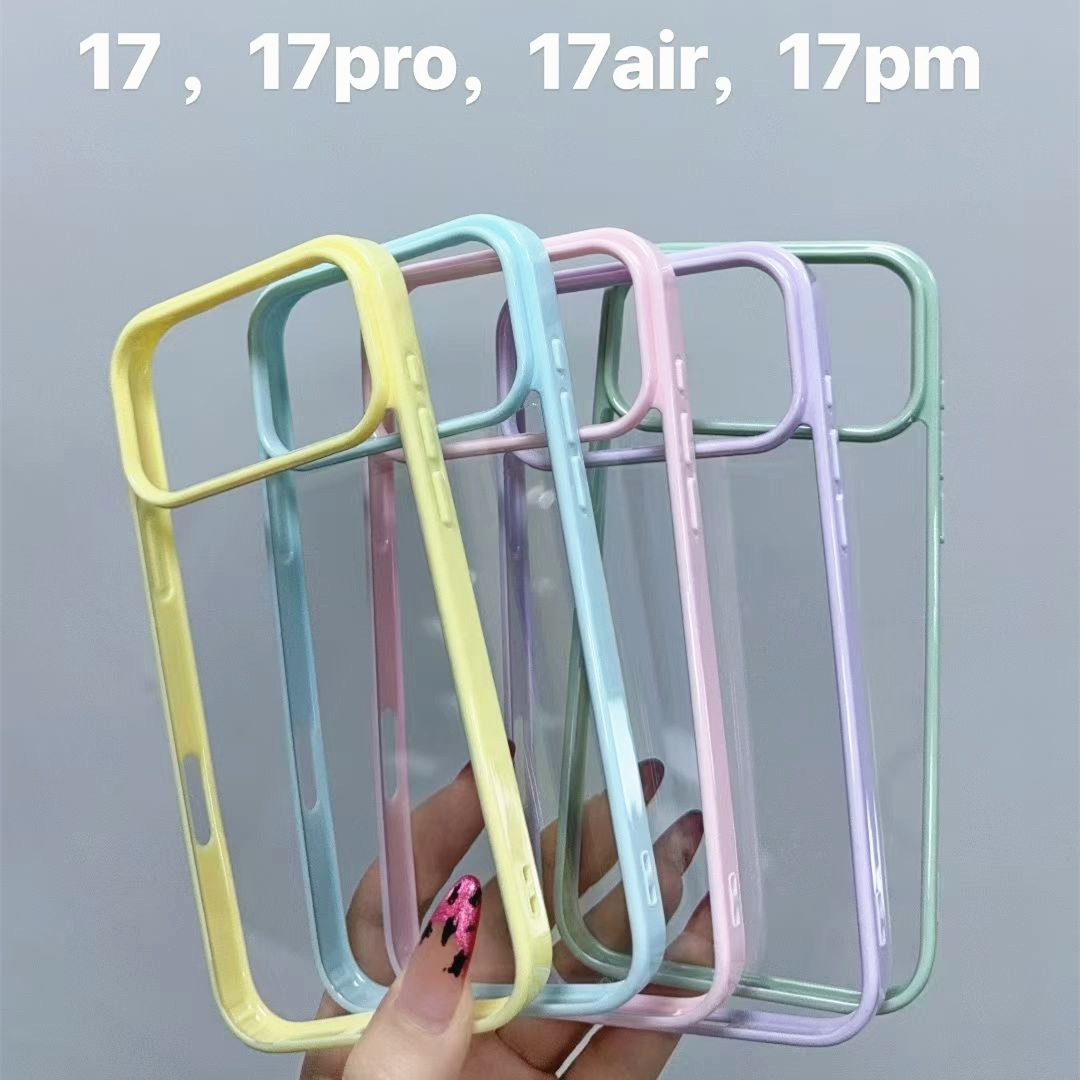 Suitable for Apple 17Promax/16 Cream Glue Mobile Phone Case Candy Color 15/14/13Pro Dopamine Colorful Case