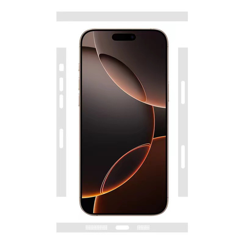 Suitable for Apple 17Promax Frame Film, 17 Side Film, Iphone16Pro Edge Sticker, 17Air Dustproof Soft Film