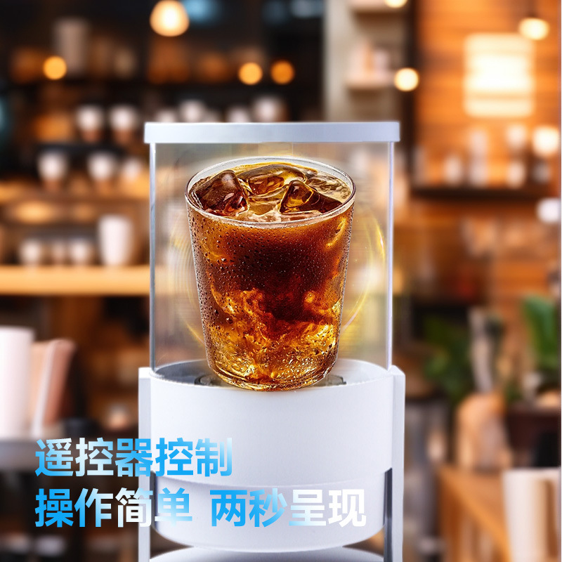 2025 New 360 Degree Transparent Display Desktop Bar Shop Bar Mini Creative Music Ambient Light
