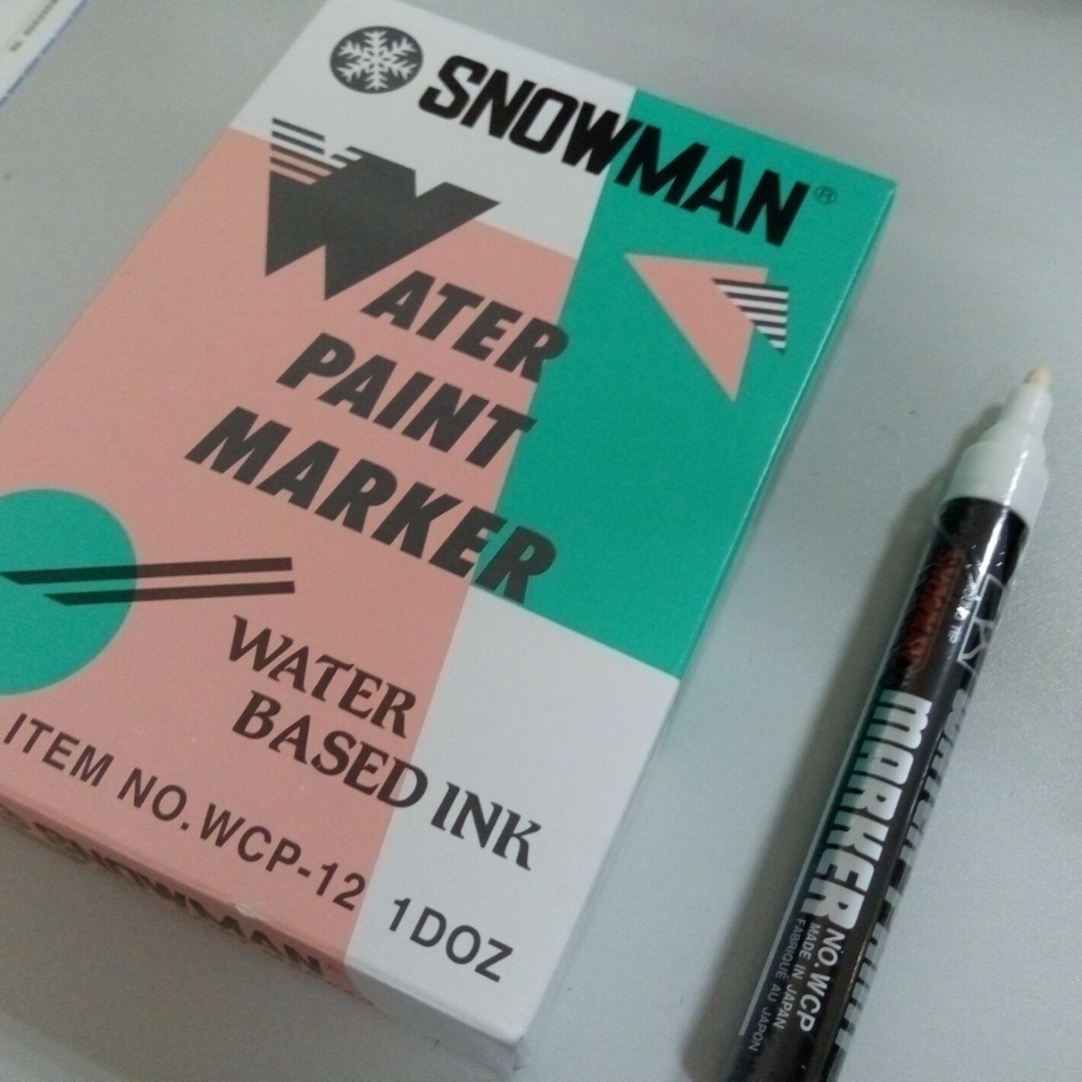Snowman WCP-12 Japanese Poster Water-based Advertising Pen Graffiti Pen Water-based Marker Pen Water-based Paint Pen