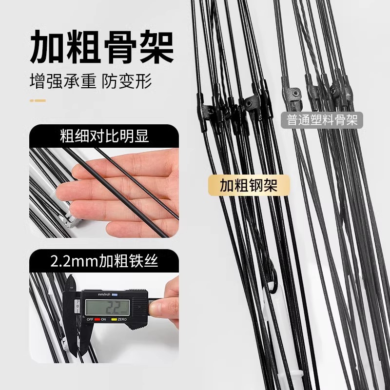 Umbrella Net Enhanced Version Fish Cage Fishing Net Automatic Fish Catching Fishing Net Ground Fish Cage Fish Net Fish Catching Lobster Tool New Model