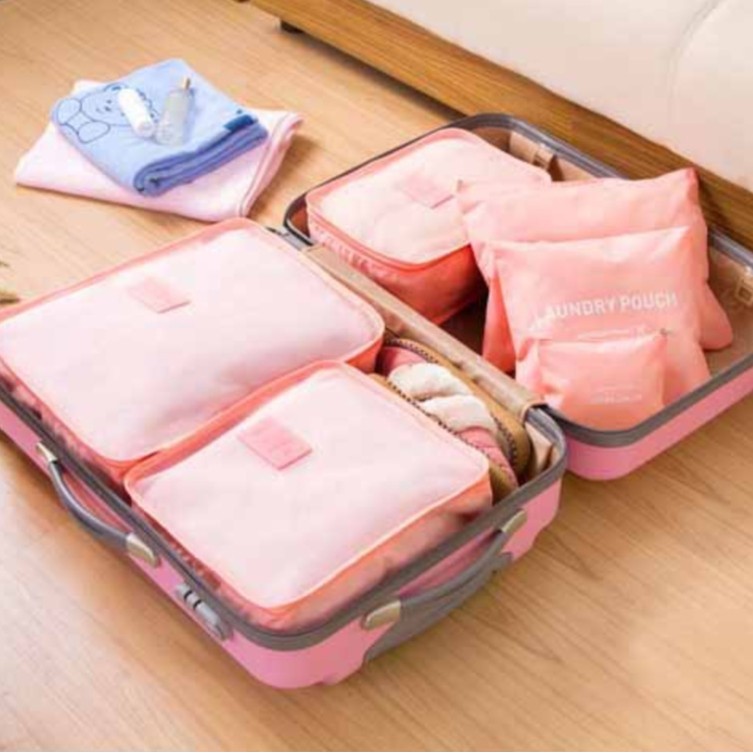 Набор из шести сумок для хранения для деловых поездок