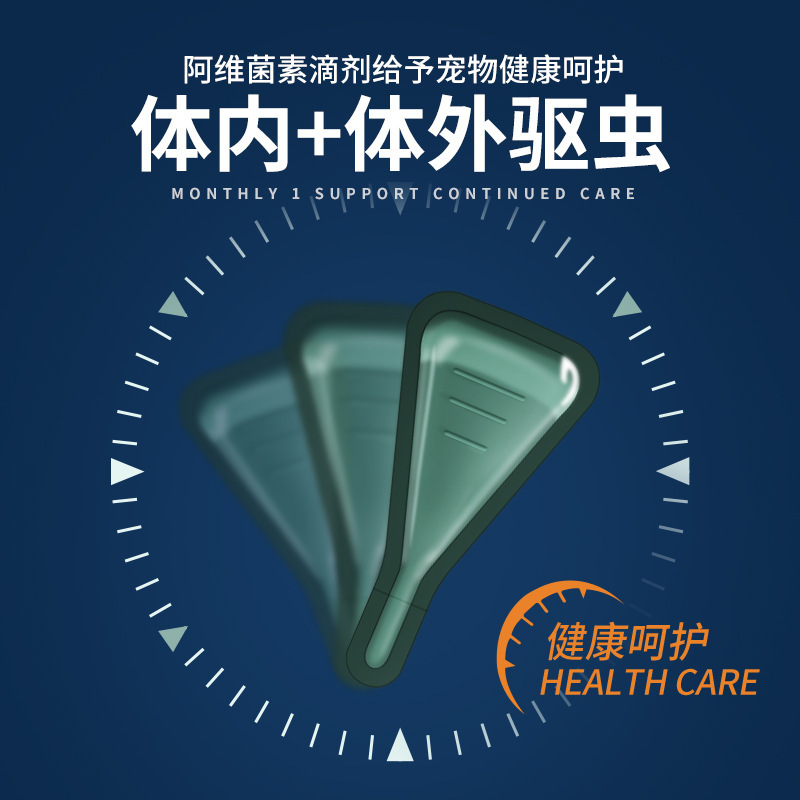 Dog Anthelmintic Medicine, Internal and External Anthelmintic Medicine, Cat Flea and Tick Abamectin Transdermal Solution Drops