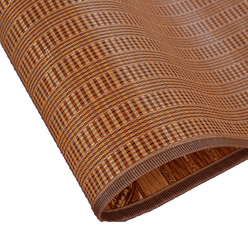 Summer Bamboo Mat for Student Dormitory Single Bed, Full Bamboo Children's Bunk Bed 0.9m Straw Mat Factory Wholesale