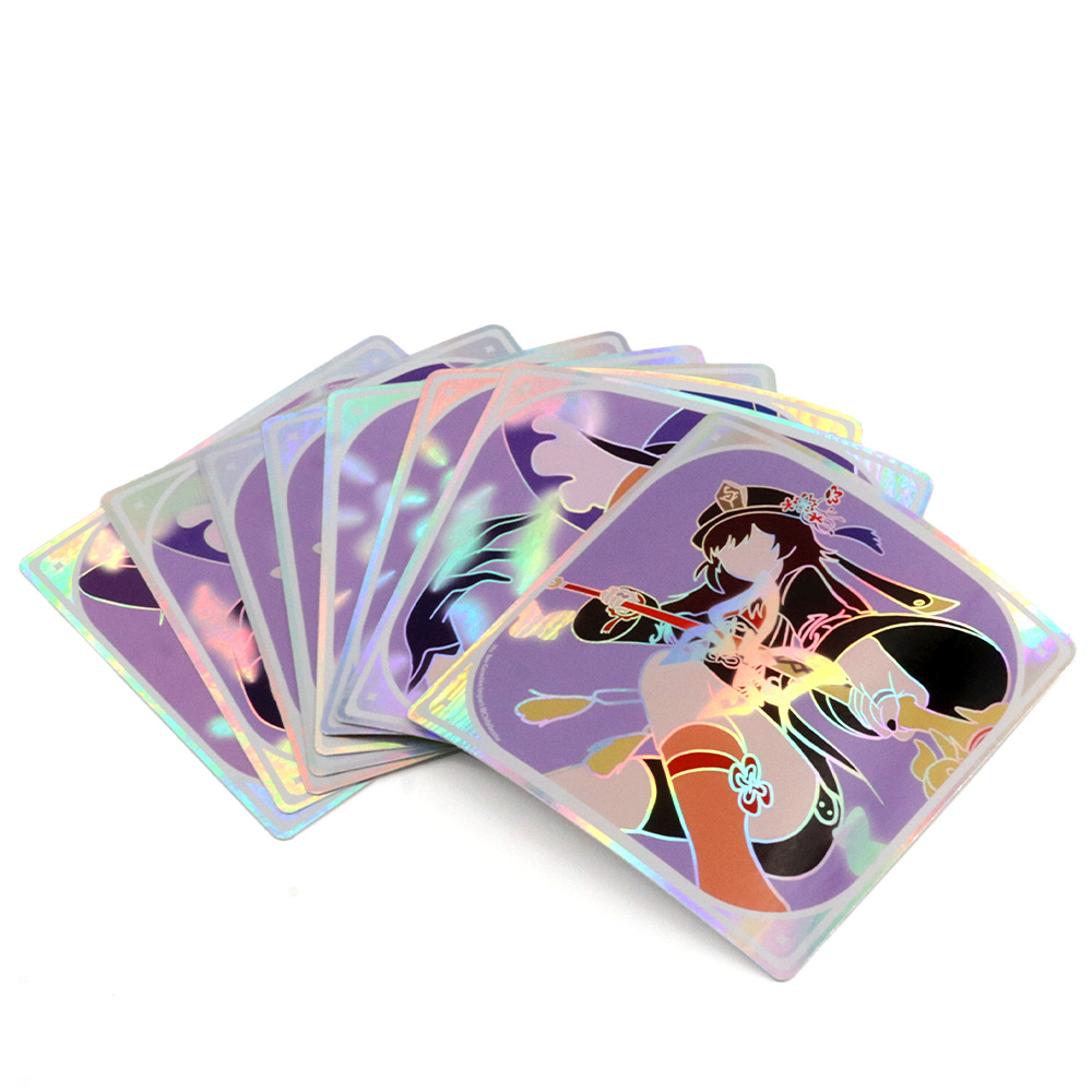 Manufacturer Cartoon Stickers Customized Plain Laser Waterproof Anime Girl Stickers Student Graffiti Decorative Pvc Stickers