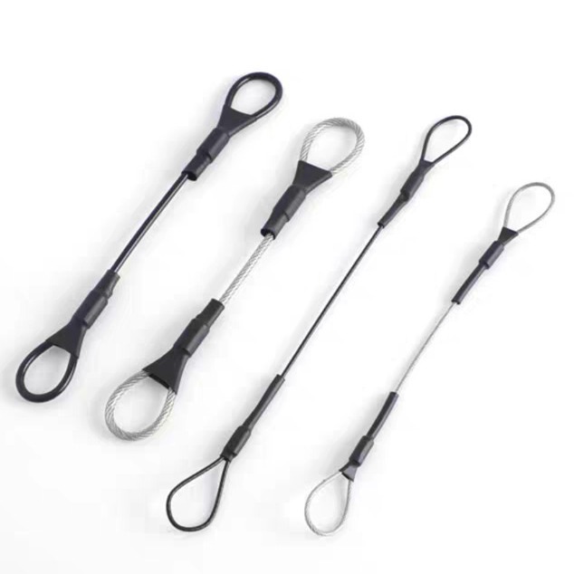 Factory wholesale 304 stainless steel galvanized steel wire rope pressed aluminum sleeve chicken heart ring rubber wire rope pressed aluminum sleeve