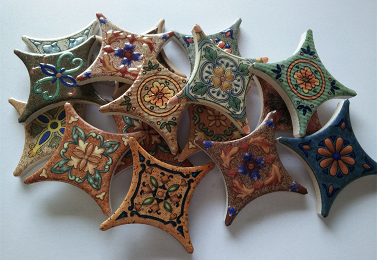 65*65mm rounded corner flower 500mm rounded antique brick matching corner flower corner 6.5*6.5cm star corner flower