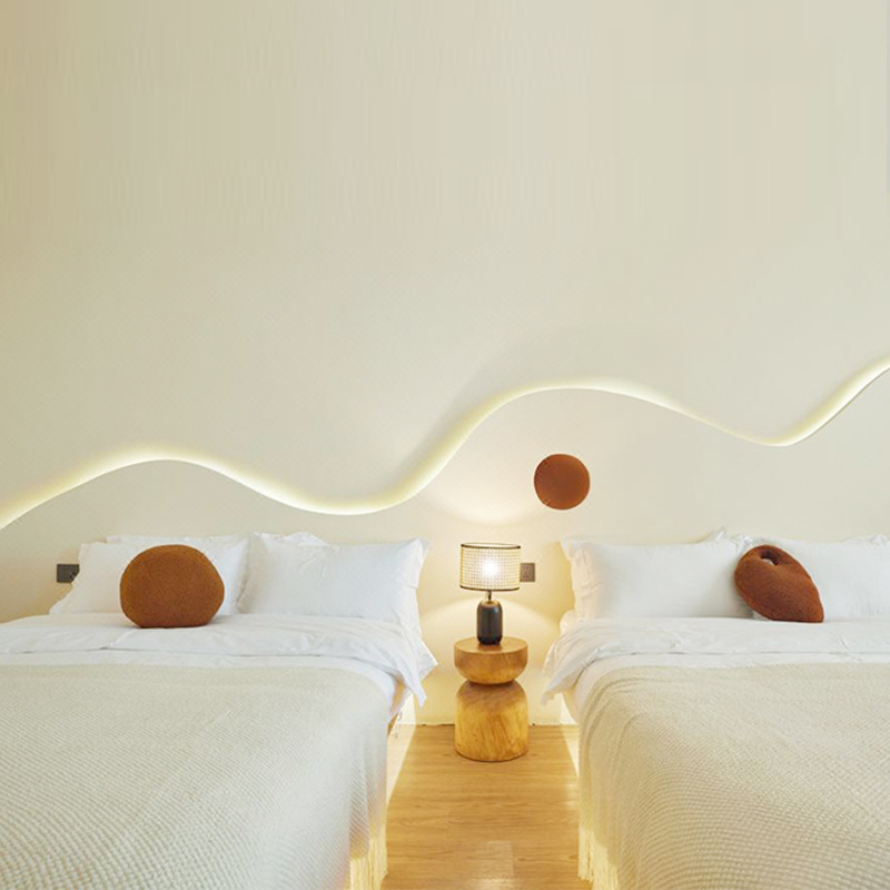 Simple and Fresh Homestay Apartment Bed Screen Background Wall Style Decorative Wall Panel Hotel Bedside Space Wall Panel Can be Set