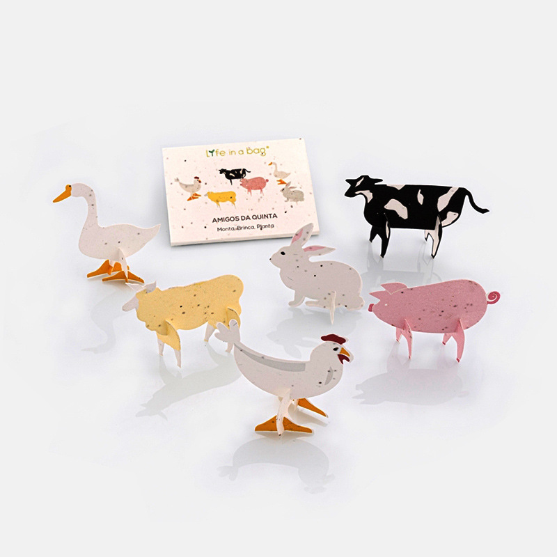 Seed Special Paper Card Germination Creative Event Ticket Tag Wedding Eco-Friendly Postcard Customizable Biodegradable