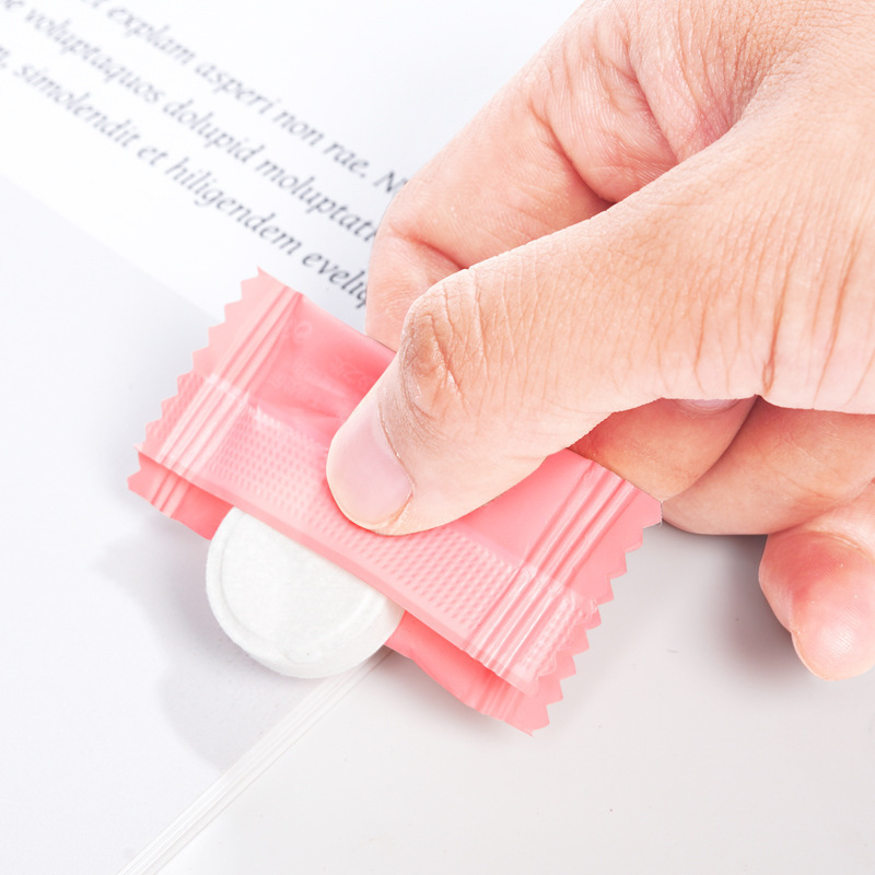 Compressed Towel Disposable Face Wash Towel Candy Towel Cleansing Small Square Towel Travel Disposable Face Wash Towel