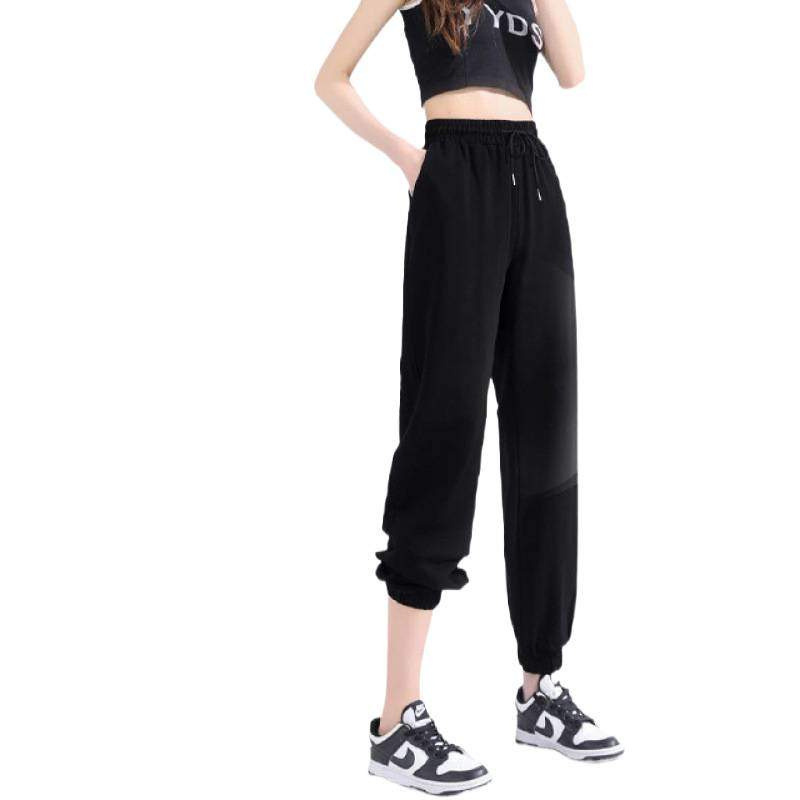 2025 Pure Cotton Women's Summer Thin Breathable New Jogger Pants Casual Loose Slimming Lantern Pants