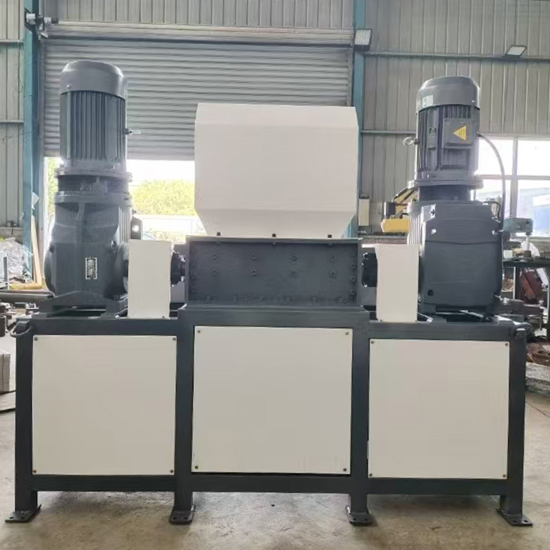 Large Double Shaft Shredder Multifunctional Wood Metal Rubber Shredder for Household Waste Aluminum Iron Barrel Metal