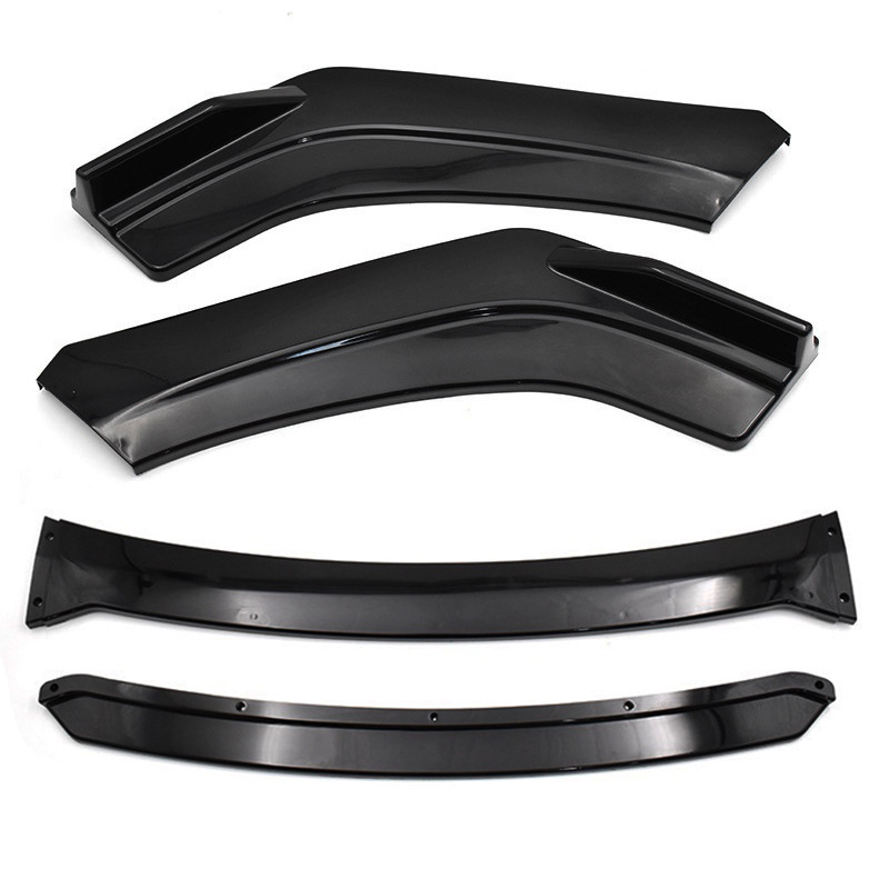 Automotive Accessories Universal Parts Four-Section Modification Front Spoiler Cross-Border Popular Bumper Front Spoiler Front Lip