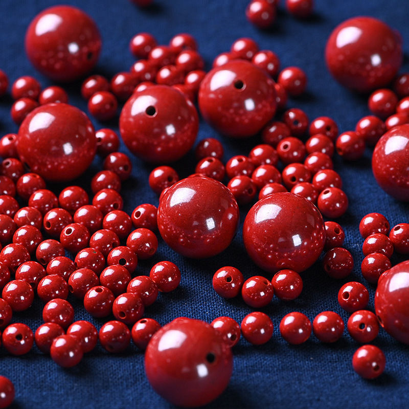 Cinnabar Loose Beads Imperial Sand Purple Gold Sand DIY Loose Beads High-end Crystal Cinnabar Beads Cinnabar Wholesale Low Content