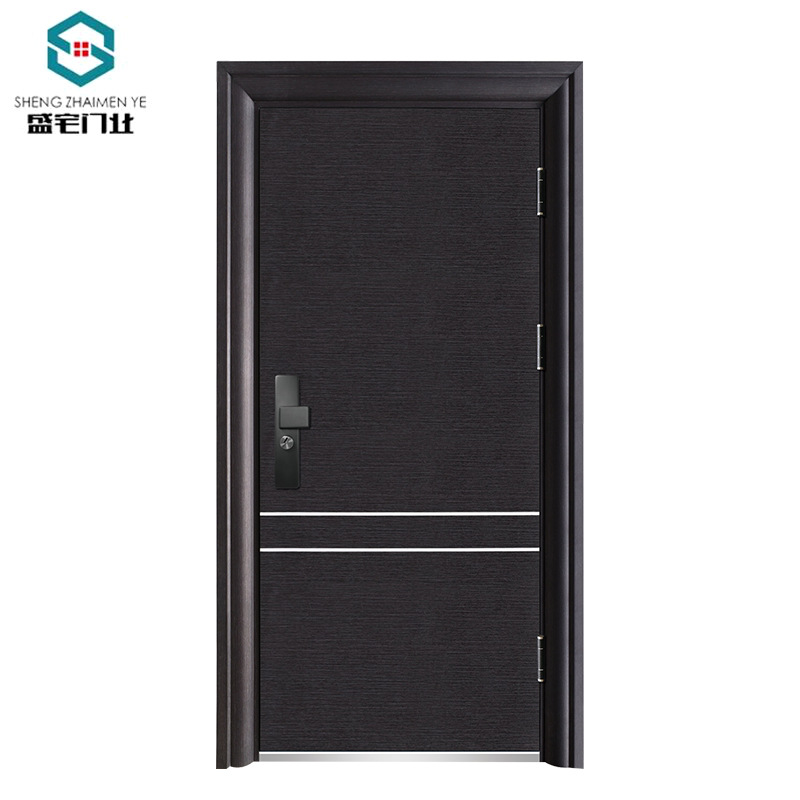 304 stainless steel single door fingerprint password entry door child-mother entry door steel engineering fire security door wholesale