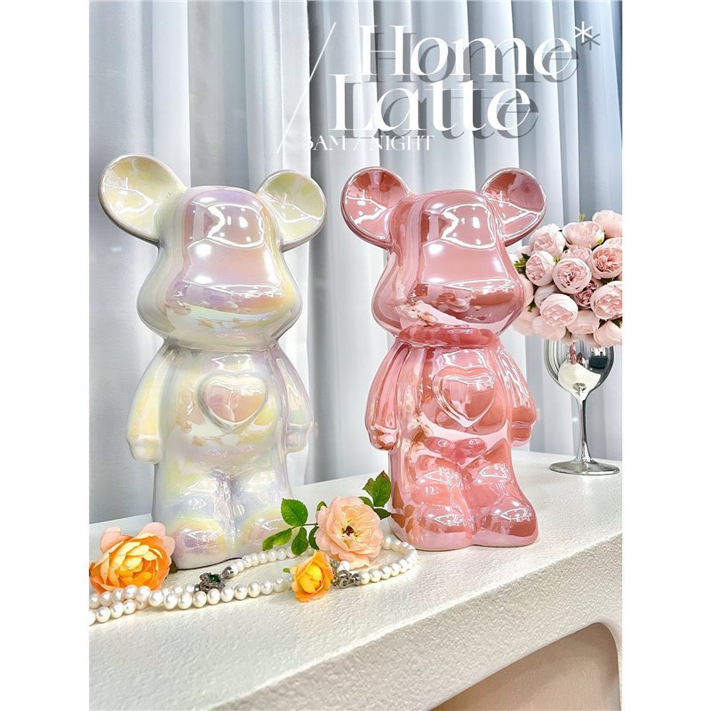 Входные украшения с медведем, высококачественные керамические украшения для гостиной, входа, ТВ и винного шкафа, копилка, подарки для дома