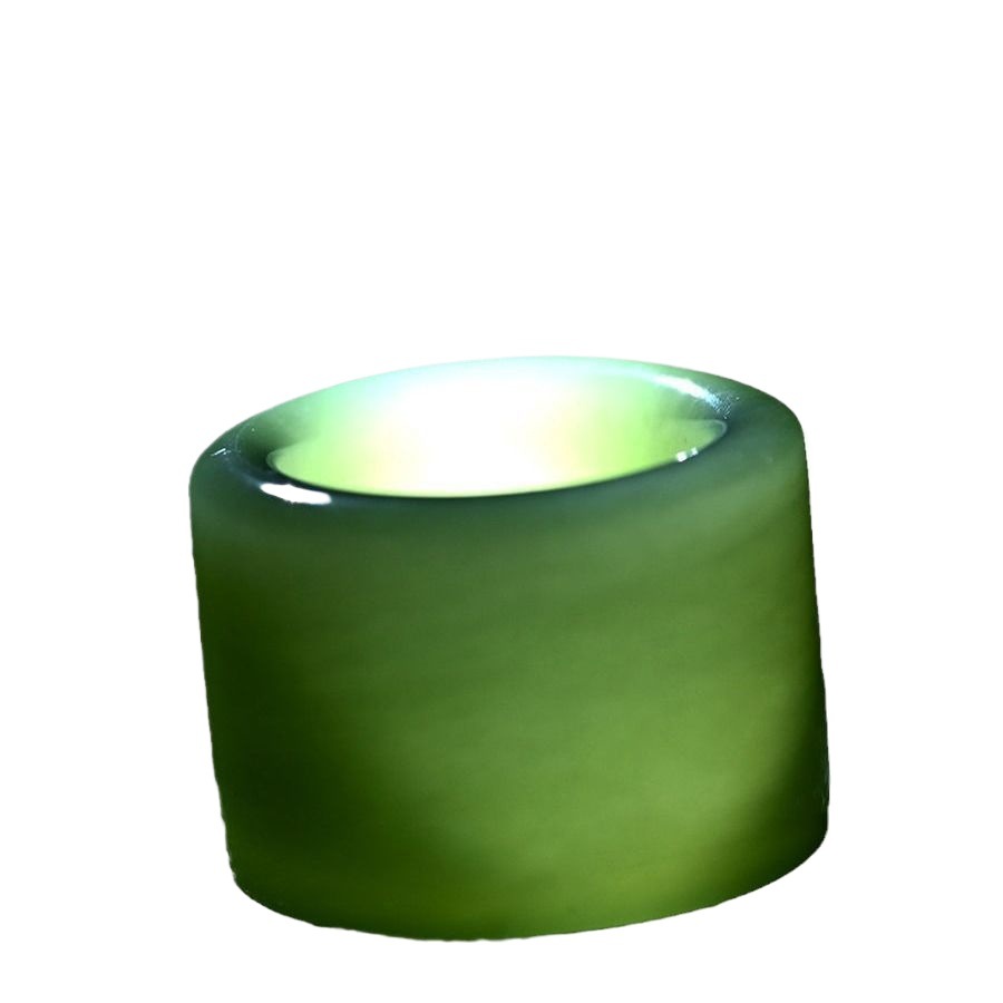Xinjiang Hetian Jade Sapphire Thumb Ring Men's Jade Ring Ring Wenwan Jade Artificial Jade Wide Ring