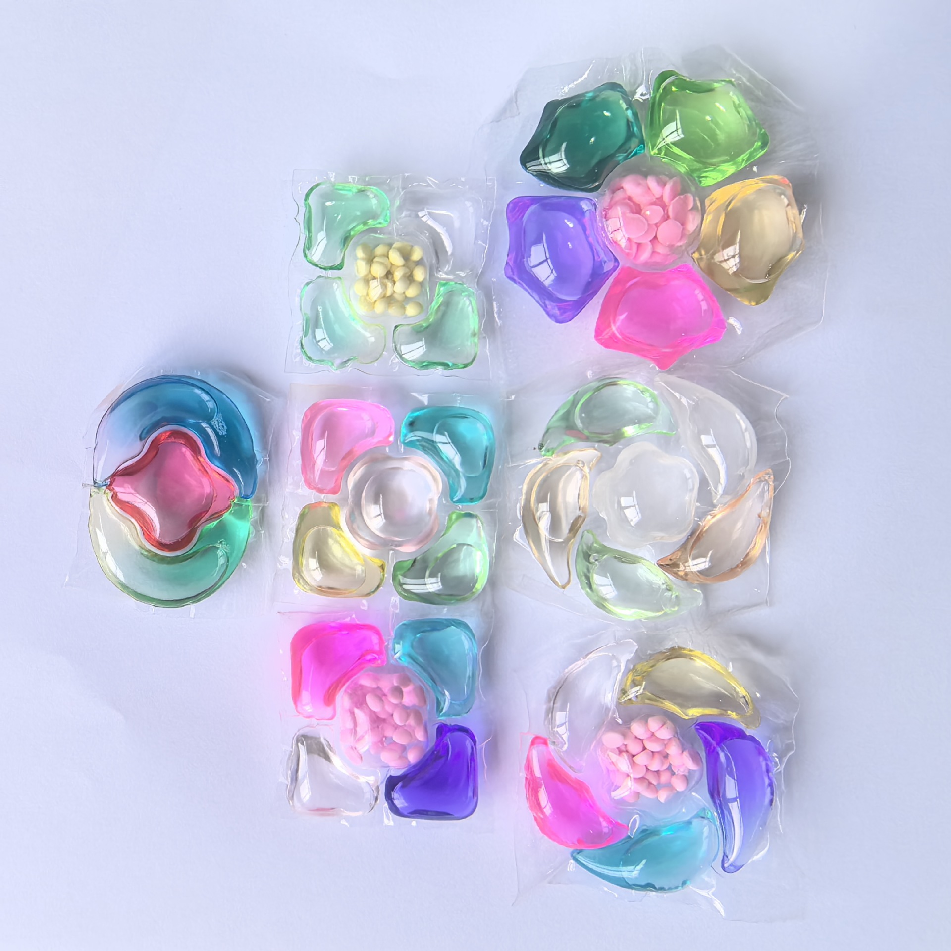 Customized Five-In-One Laundry Beads, Fragrance Beads, Concentrated Laundry Ball Capsules, Deep Cleaning Beads, Long-Lasting Fragrance