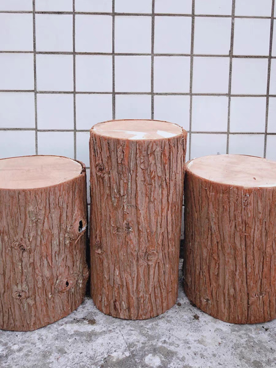 Tree stump hollow tree stump landing shannolan shopping mall wooden stump garden wedding film and television drama props fake wooden stump