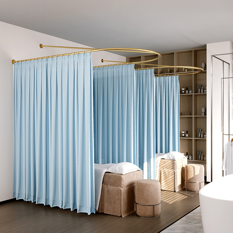 U-образная занавеска для салона красоты, для физиотерапевтической кровати, поддержка карниза, непрозрачная занавеска