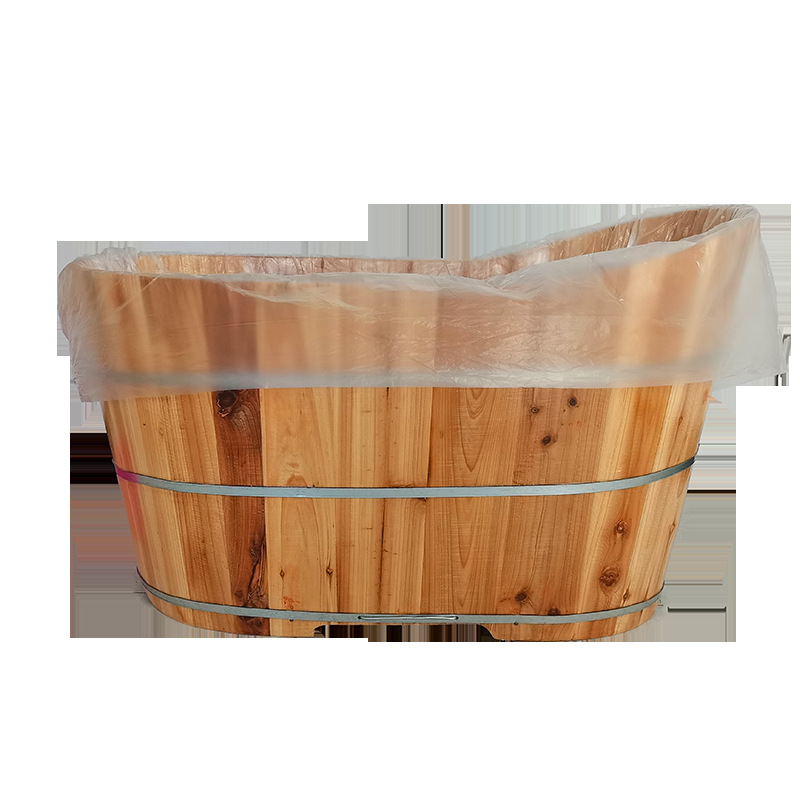 Disposable Bath Bag Bathtub Bag Thickened Travel Barrel Folding Barrel Bath Bag Oversized Plastic Bag for Hotel Household