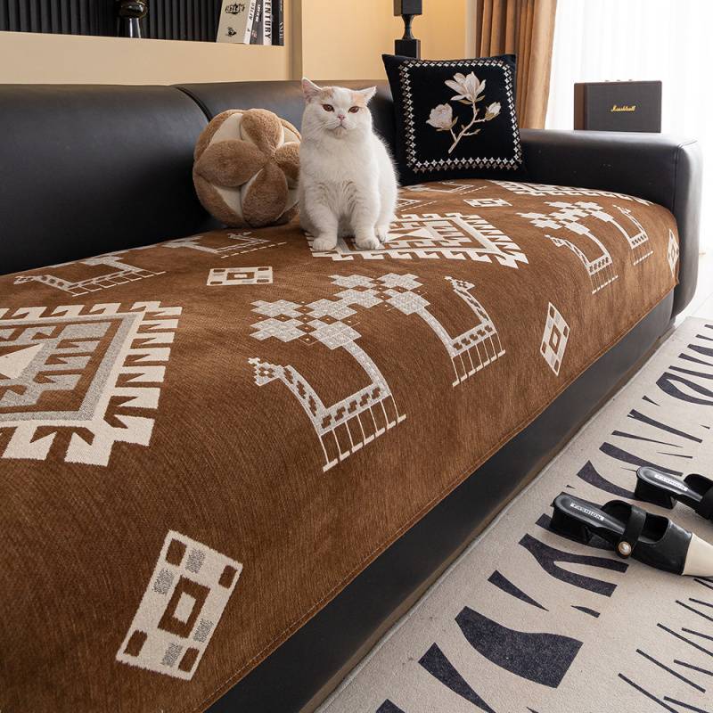 Новый диванный чехол из шенилла 2025