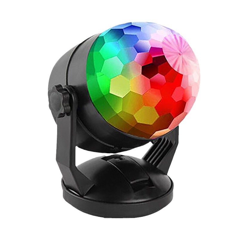 Stage Light Colorful Rotating Led Projection Light Suction Cup Magic Ball Remote Control Car Atmosphere Light Colorful Sound Control