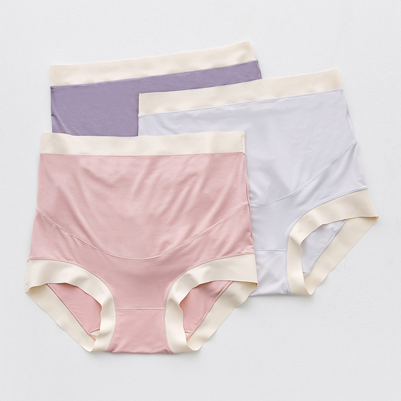 Модальное белье для беременных, высокая талия, большие размеры, чистый хлопок