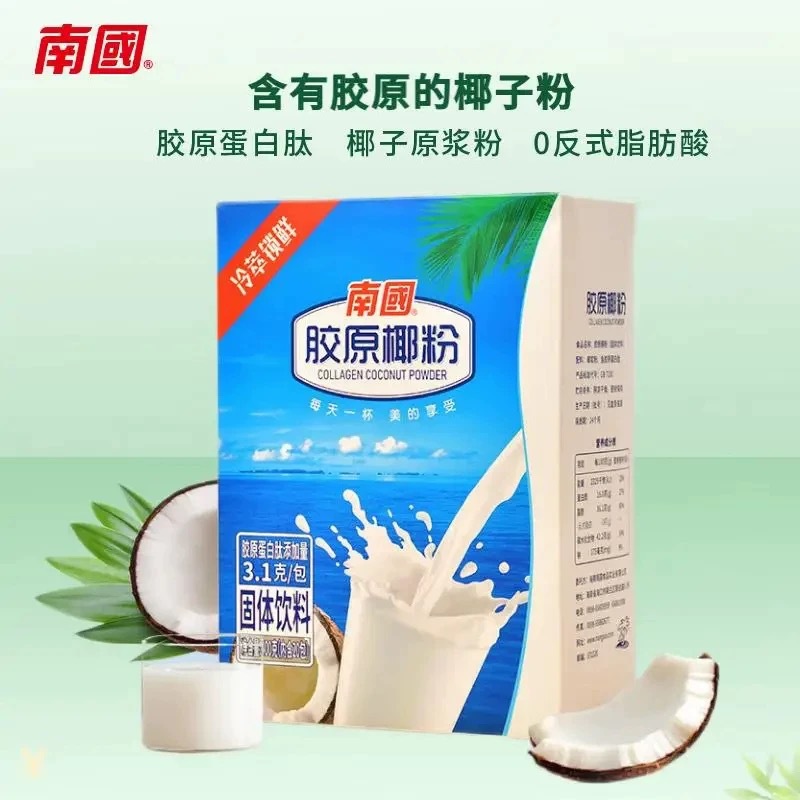 Nanguo Collagen Coconut Powder 400g Original Flavor Collagen Peptide Coconut Powder Hainan Specialty Instant Protein Peptide Drink