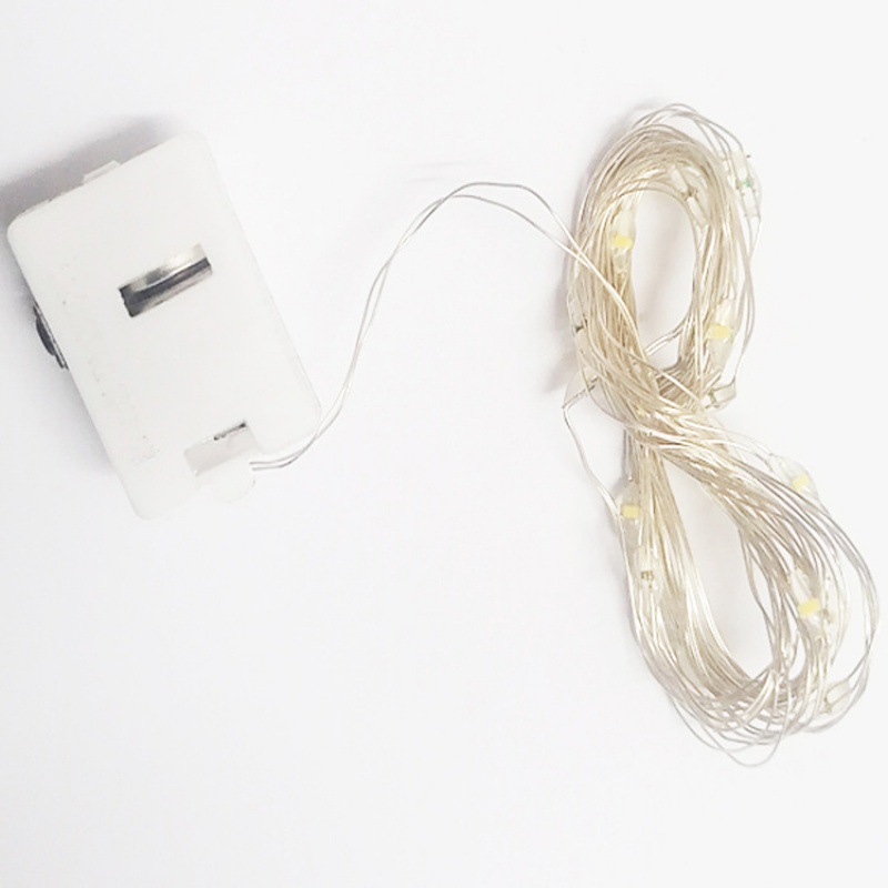 Led Luminous Small Square Box Copper Wire Light Adjustable Flash Colorful Light String Christmas Birthday Gift Box Bouquet Decoration