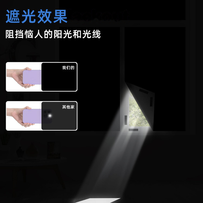 Curtain cloth shading cloth silver-coated homemade audio and video room shading curtain combination accessories package can be cut and formulated