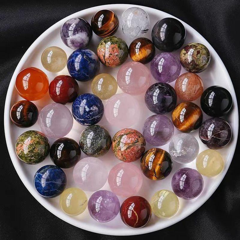 Натуральные кристаллические шары разных цветов, декор для дома, подарки