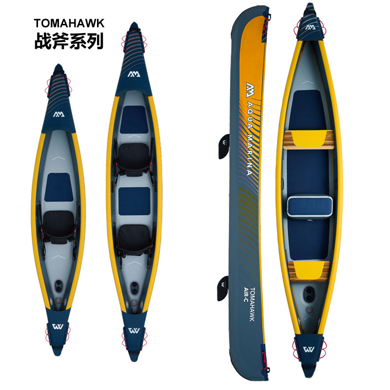 AquaMarina Tomahawk Tomahawk Single Double Triple AIR-C Inflatable Canoe Kayak