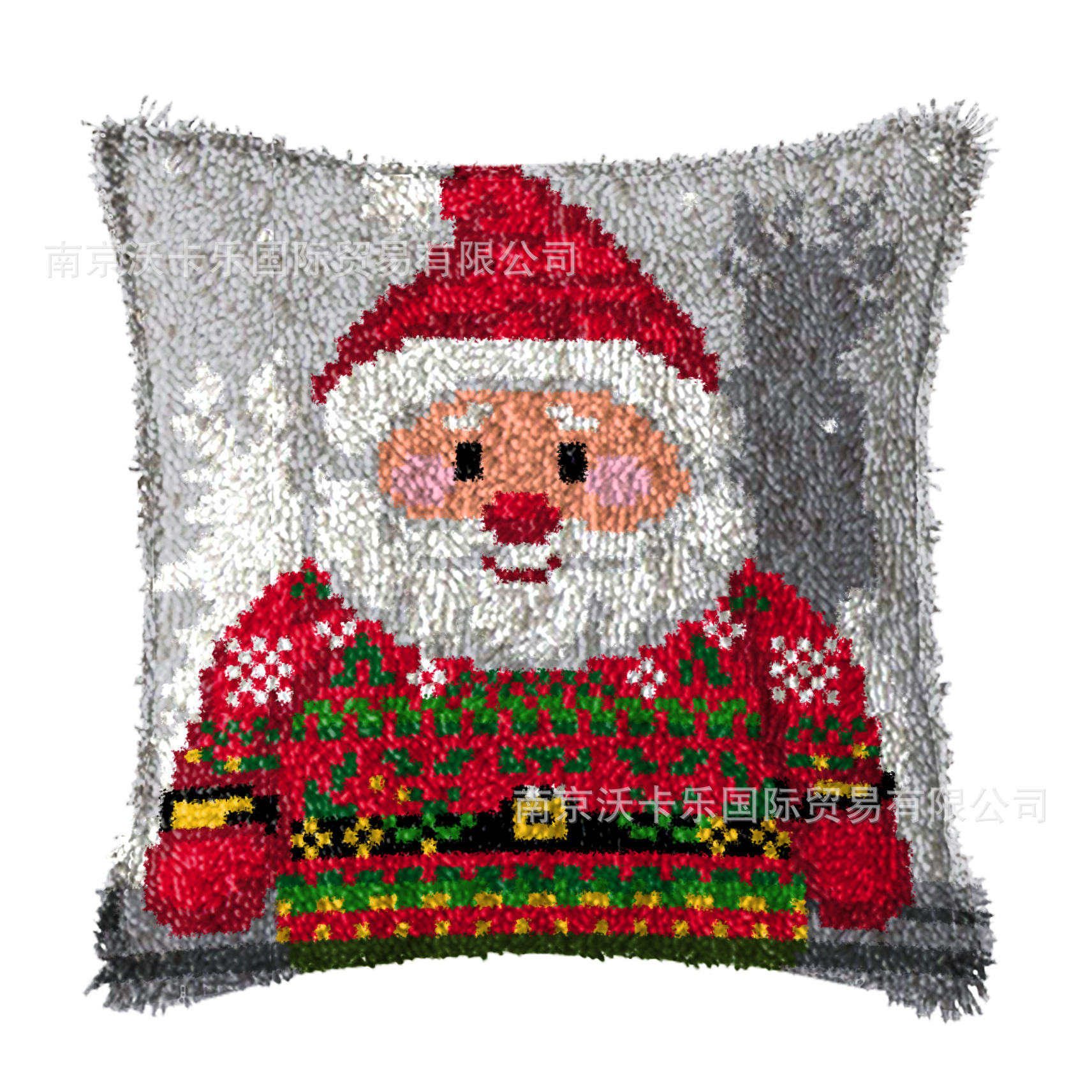 DIY Christmas Pillow Segment Embroidery Wool Embroidery Material Package Cross-Border Supply Amazon Wish