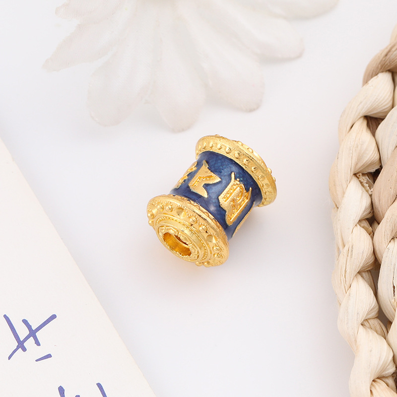 Handmade Prayer Tube Xizang Six-Character Mantra Xizang Jewelry Manufacturer Buddha Amulet Pendant Accessories Car Hanging Pendant Accessories