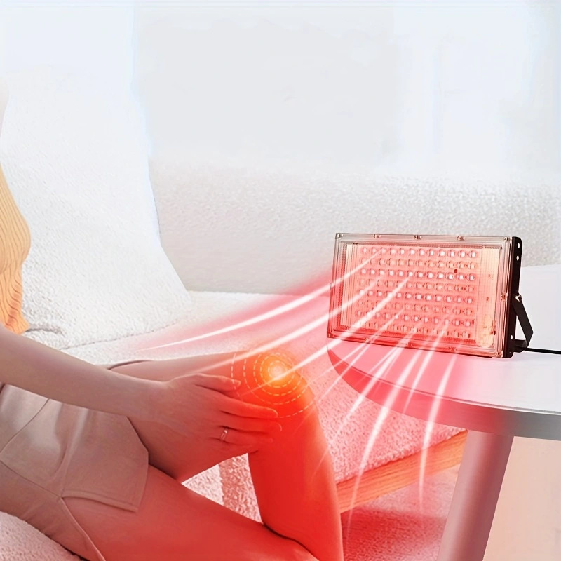 Cross-Border Infrared Light Physiotherapy Lamp Household Beauty Instrument Large Row 144 Beads Red Light Panel Lamp Beauty Physiotherapy Instrument 660Nm