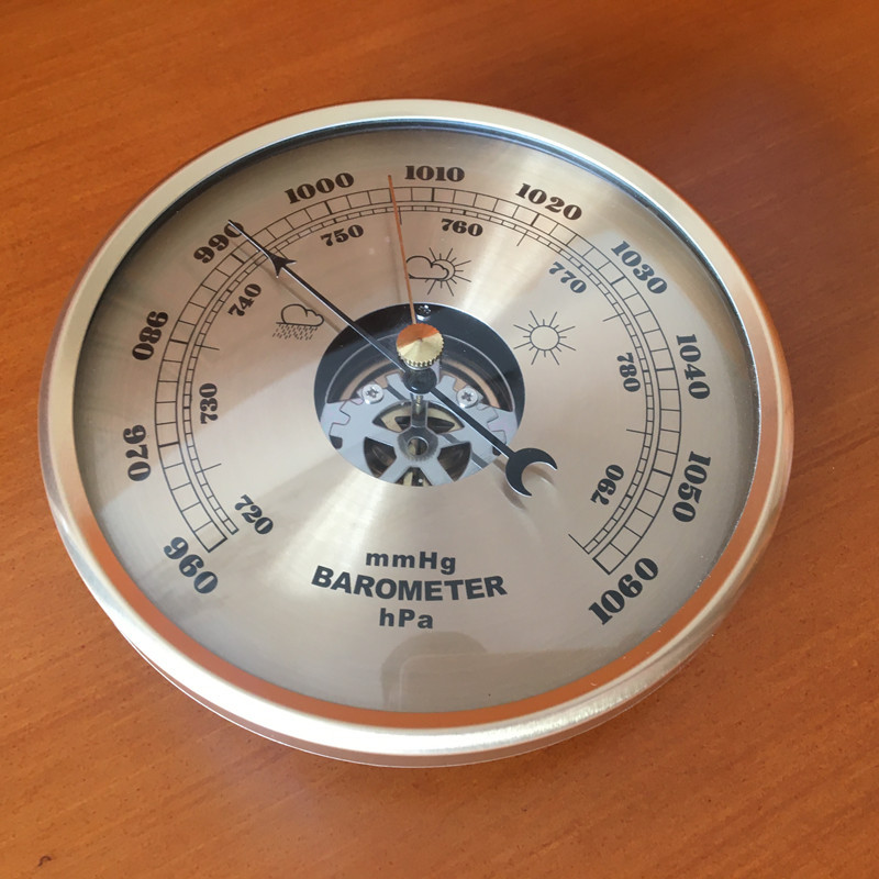 Large barometer thermometer hygrometer weather station home garden 9392THB export for many years quality best-selling