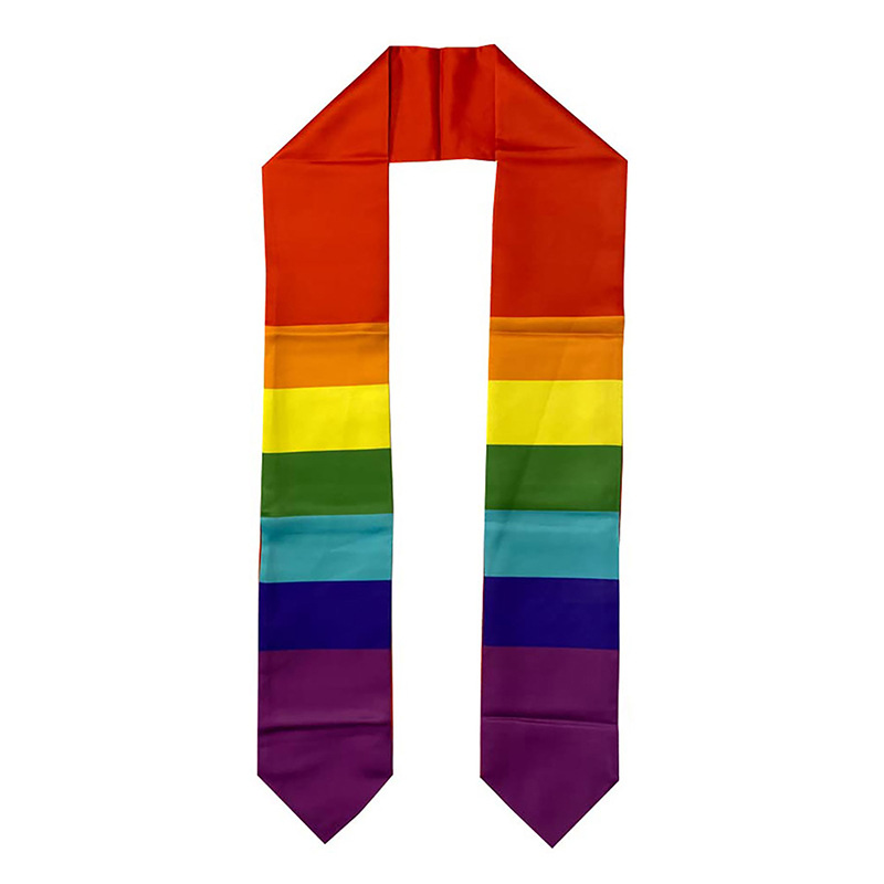 Cross-border Bachelor's Clothing University Children's Printed Embroidery Graduation Photography Ribbon Master Honorary Award Shawl Ribbon