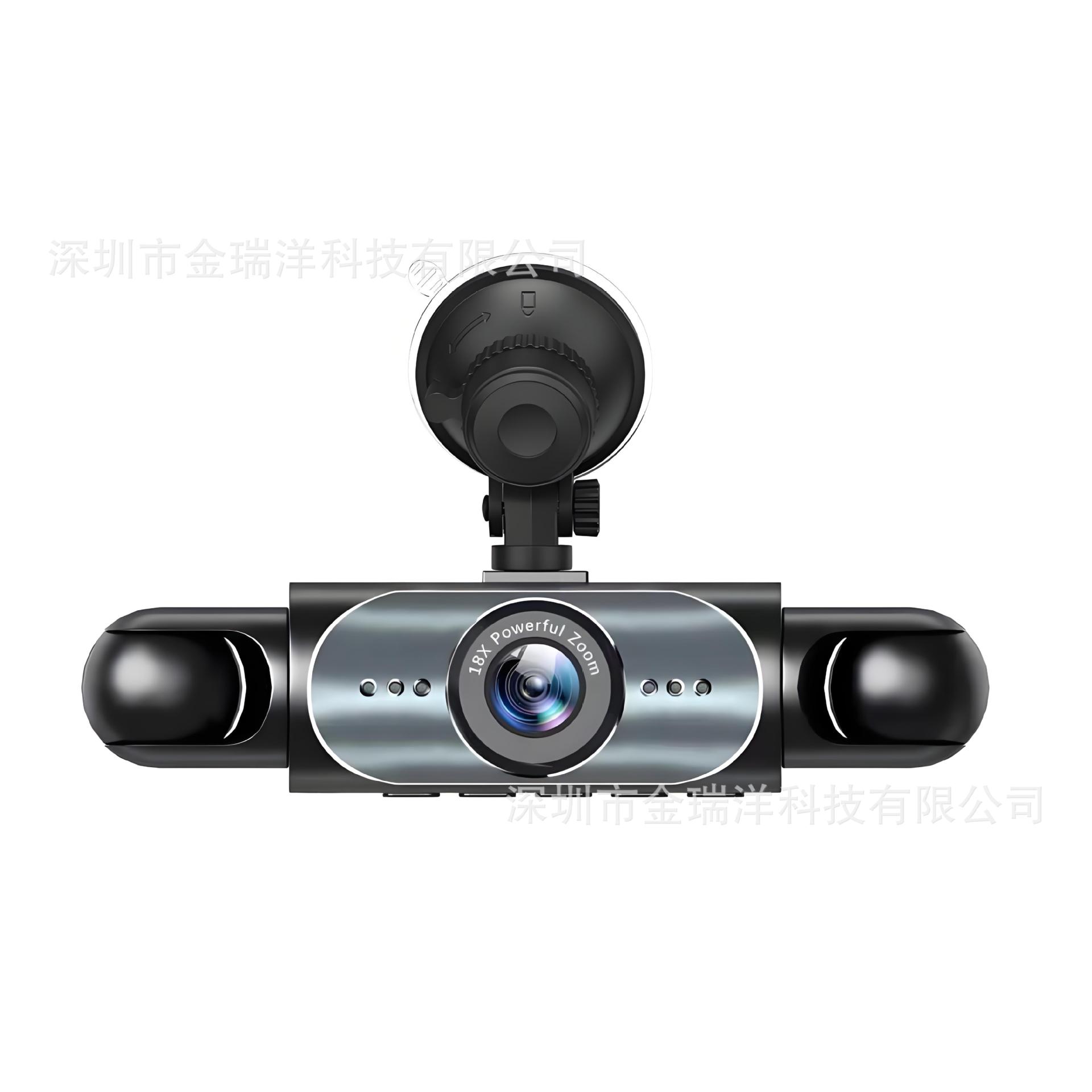 Four-lens monitoring driving recorder HD 1080P car front car left and right car rear with reversing image