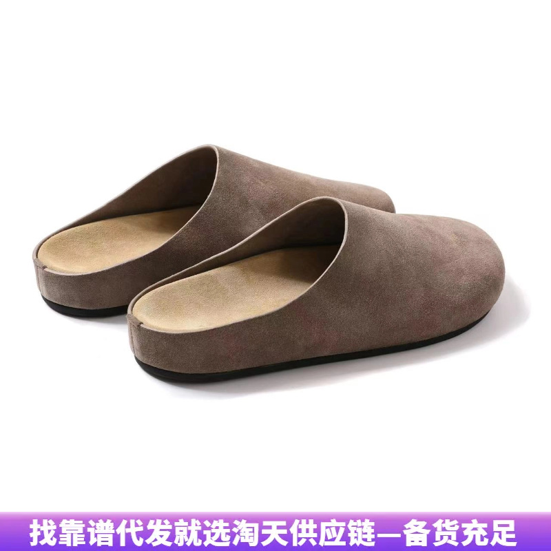 Men's and Women's Outer Wear Baotou Birkenstock Shoes for Women Spring & Fall 2025 Thick-Soled Slippers One-Leg Casual Birkenstock Slippers for Women