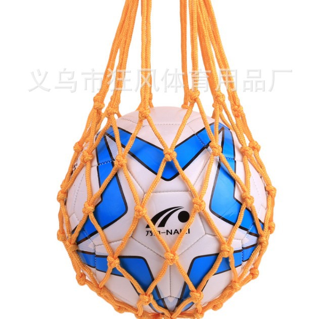 Wholesale football Net pocket basketball volleyball ball storage bag bold durable hand woven small ball pocket single