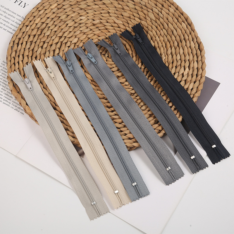 No. 3 double-pin automatic zipper nylon zipper self-locking multi-color clothing luggage pocket pants zipper wholesale