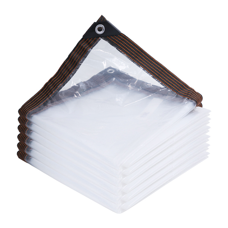 Transparent Rainproof Cloth Flower Breeding Thermal Insulation Plastic Tarpaulin Balcony Transparent Tarpaulin Film Outdoor Rainproof Waterproof Cloth