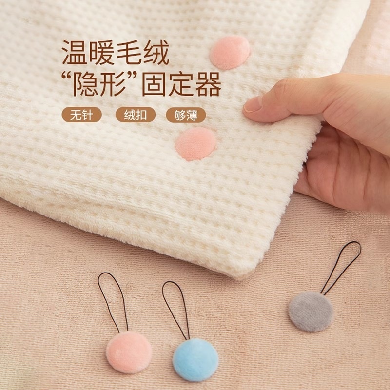 Плюшевая подушка для одеяла, держатель для простыни, безопасная безигольчатая невидимая пряжка для углов одеяла, фиксатор для покрытия одеяла