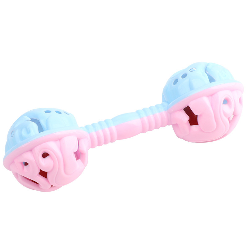 Double-headed rattle soothing hand-held rattle toy baby rattle baby hand-held gift