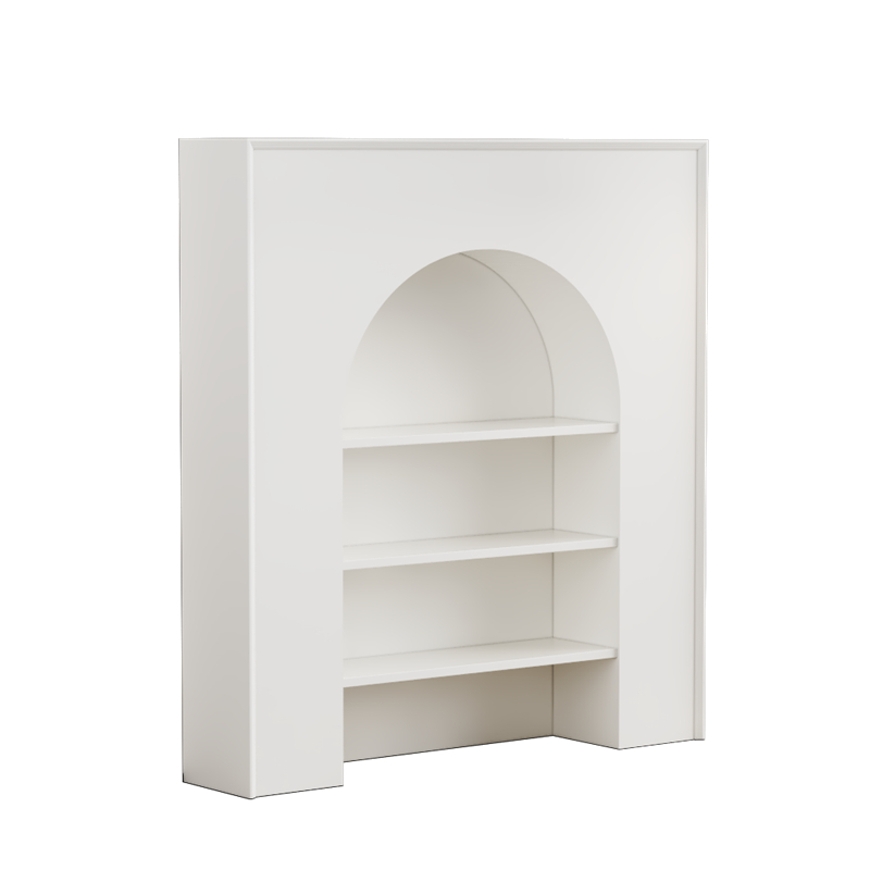 Living Room Decorative Cabinet Anti-Real Fireplace Cabinet B&B Simple White Decorative Cabinet Storage Rack Display Cabinet Cave Entrance Hall Poly