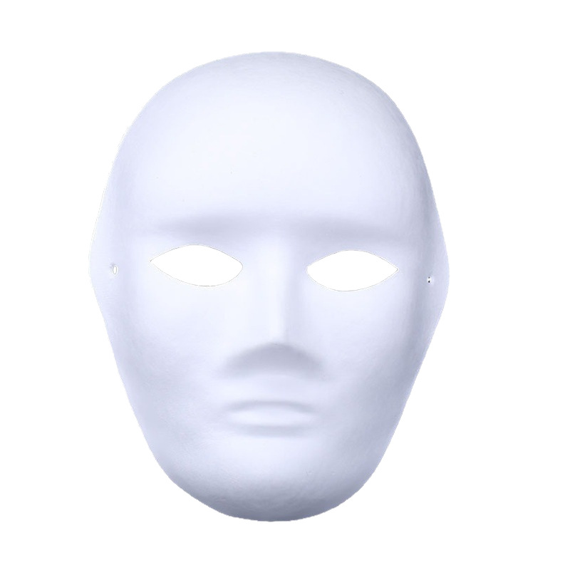 Halloween Children diy mask white hand painted pulp mask children painting face white embryo painted color mask wholesale